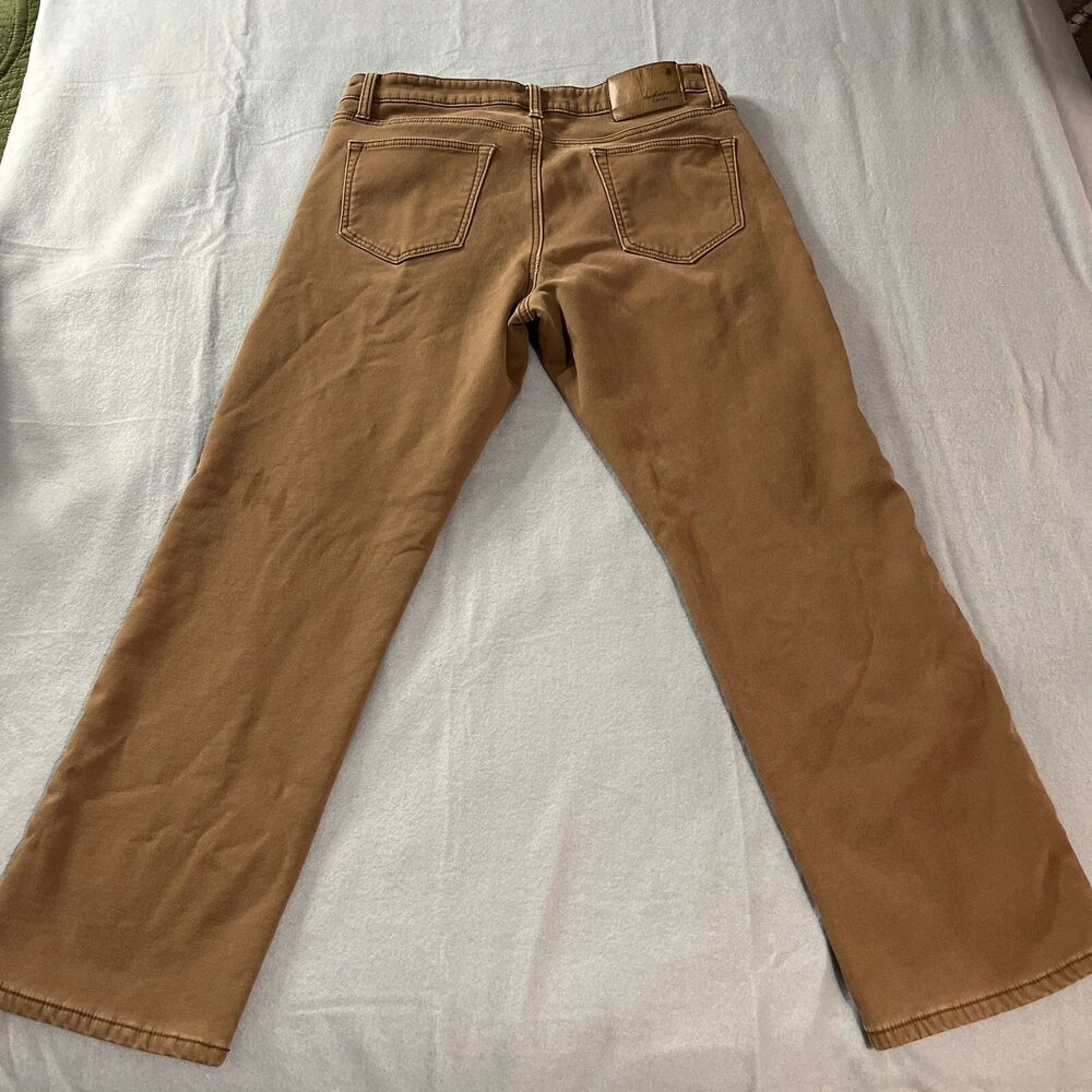 Weatherproof Fleece Lined Canvas Pants Mens 36x29 Brown Workwear Outdoor - Picture 2 of 11